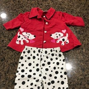 Infant girls Dalmatian outfit